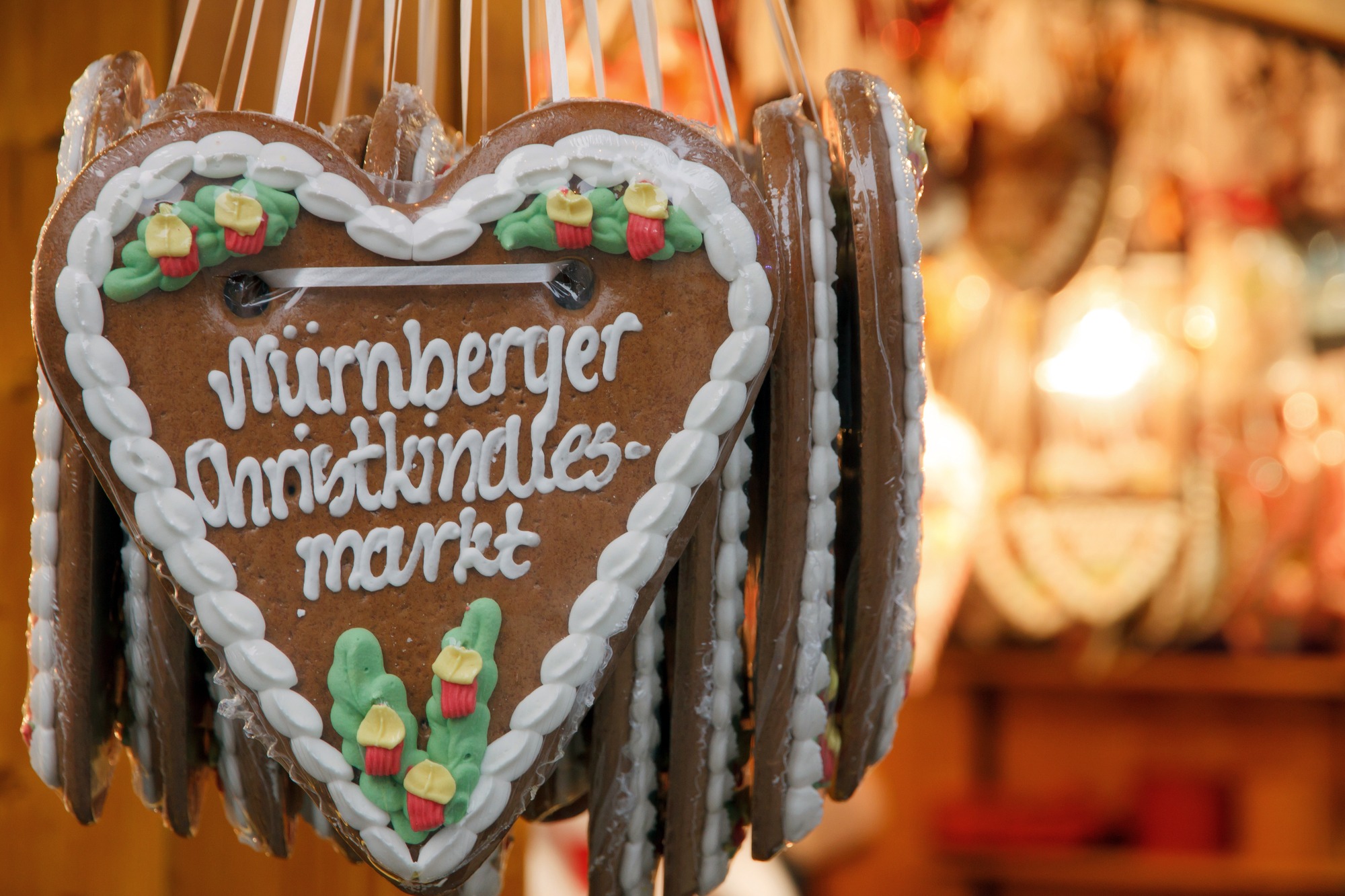 Christmas Market gingerbread heart cookies